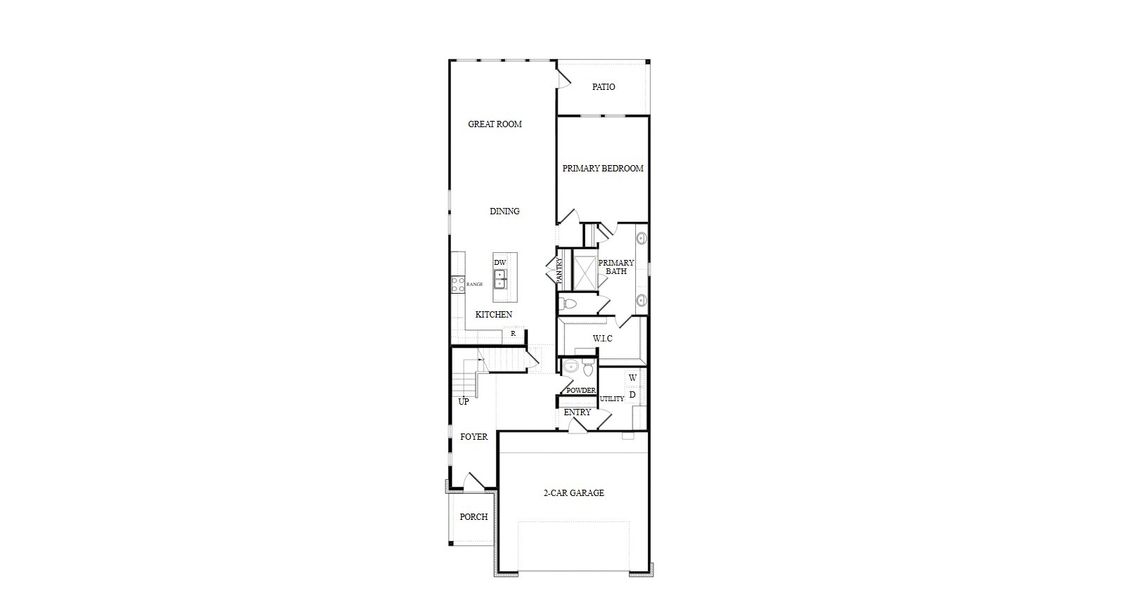 2D floor plan layout for the Connor by New Home Co. in The Cottages Collection at Oakberry Trails, Waller, TX (Image 4). 2D floor plan layout for the Connor by New Home Co. in The Cottages Collection at Oakberry Trails, Waller, TX (Image 4).