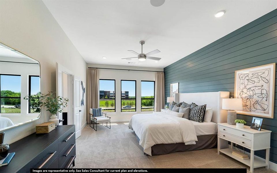 Furnished interior view inside a new home in Craig Ranch, McKinney (Image 9).