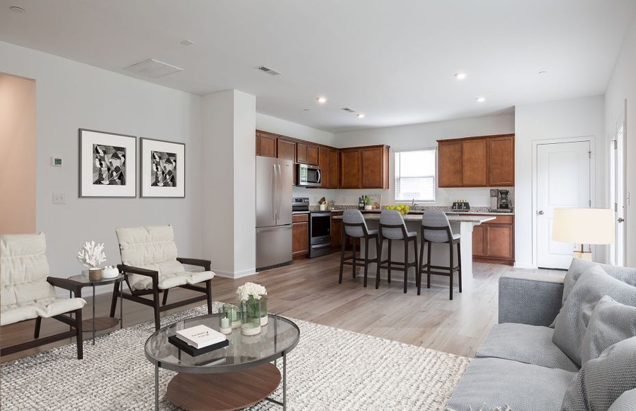 Furnished interior view inside a new home in Independence at Carter's Station, Columbia (Image 7).