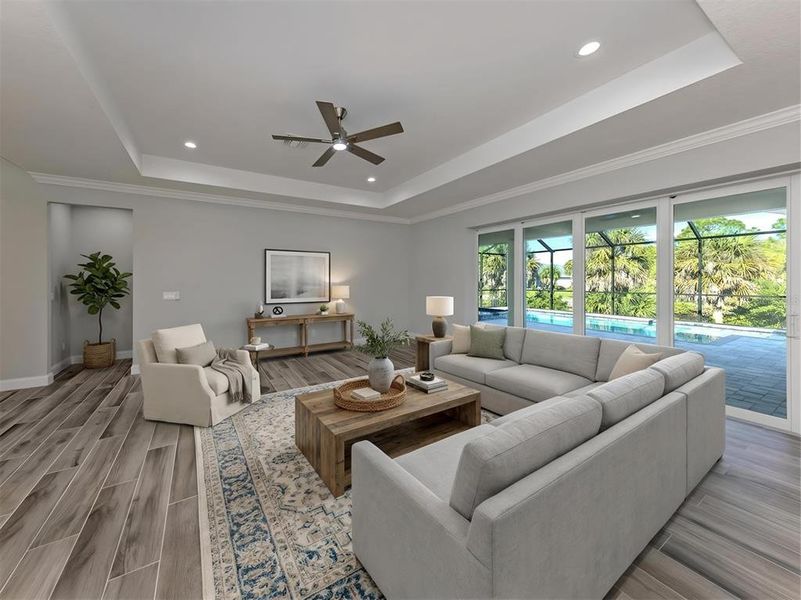 Furnished interior view inside a new home in , Port Charlotte (Image 13).