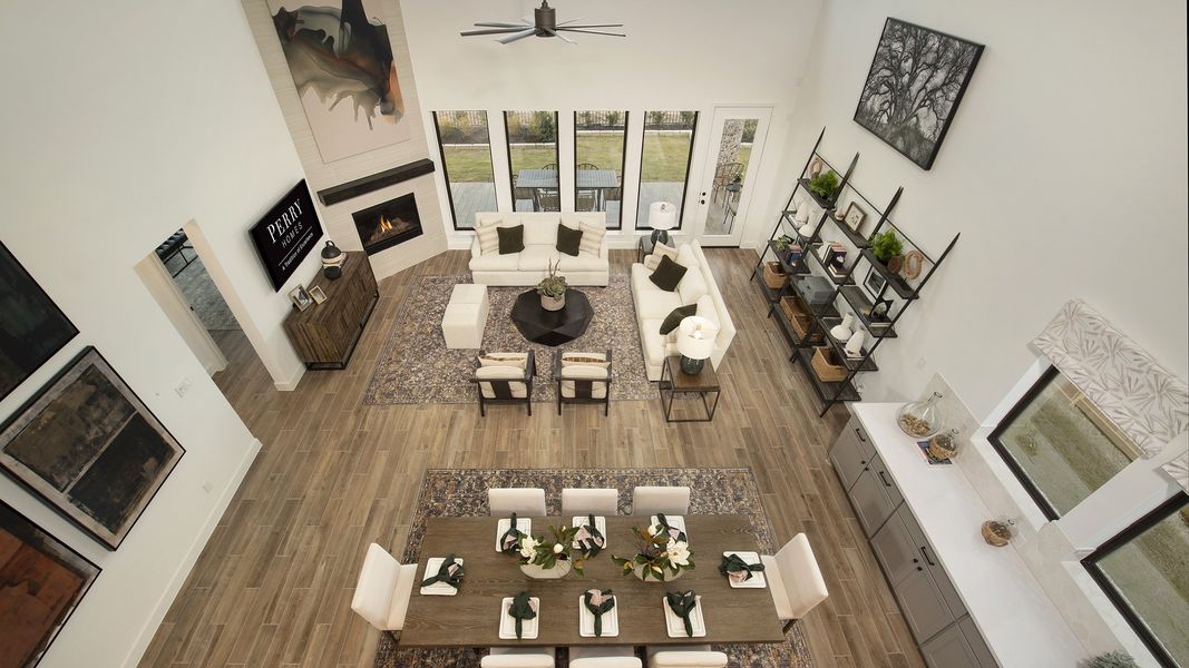 Furnished interior view inside a new home in Cross Creek West 55', Fulshear (Image 6). Furnished interior view inside a new home in Cross Creek West 55', Fulshear (Image 6).