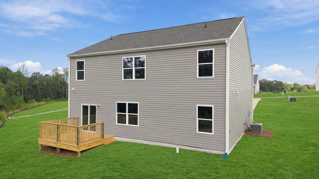 Exterior details and patio area of a home in Beaver Dam Crossing, Bailey (Image 18).