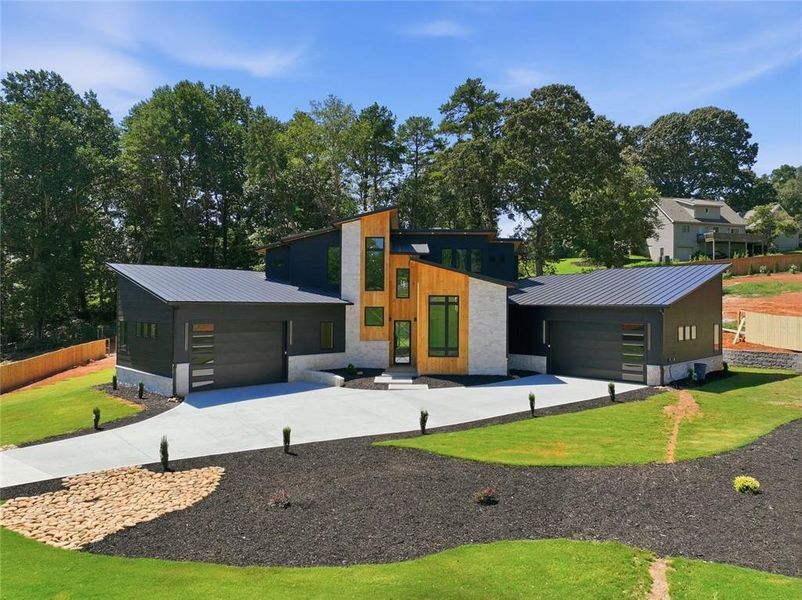 Front exterior of a new home in , Gainesville, GA, highlighting curb appeal (Image 28).