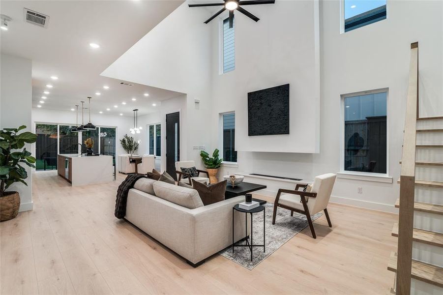 Furnished interior view inside a new home in , Dallas (Image 10).