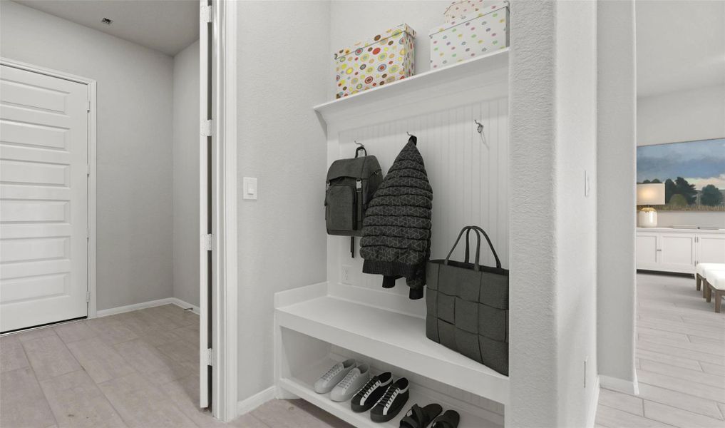 Convenient valet (*Photo not of actual home and used for illustration purposes only.)