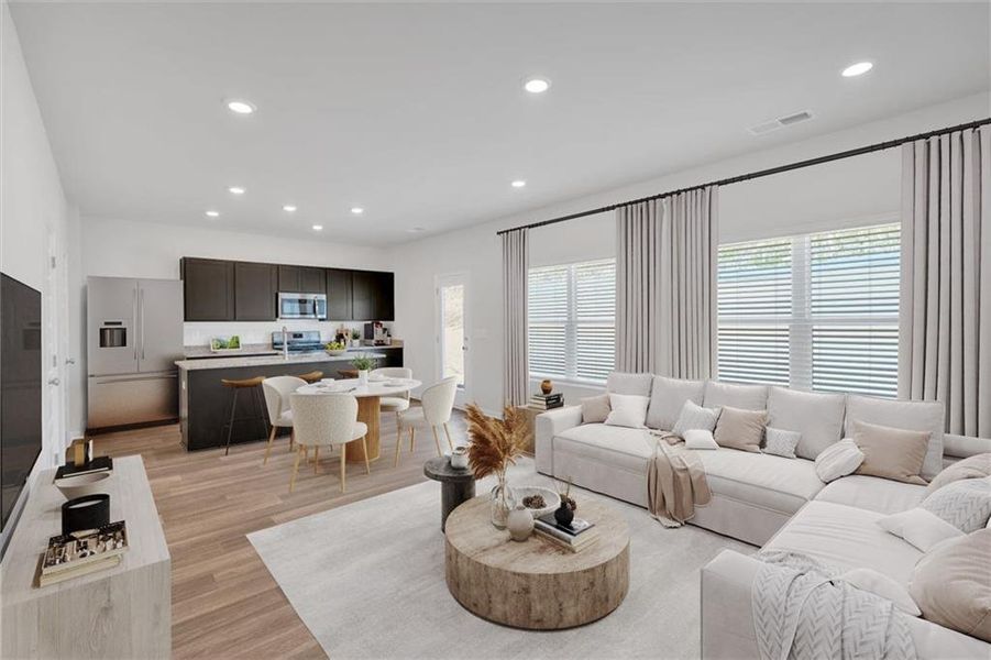 Furnished interior view inside a new home in Salacoa, Calhoun (Image 4).