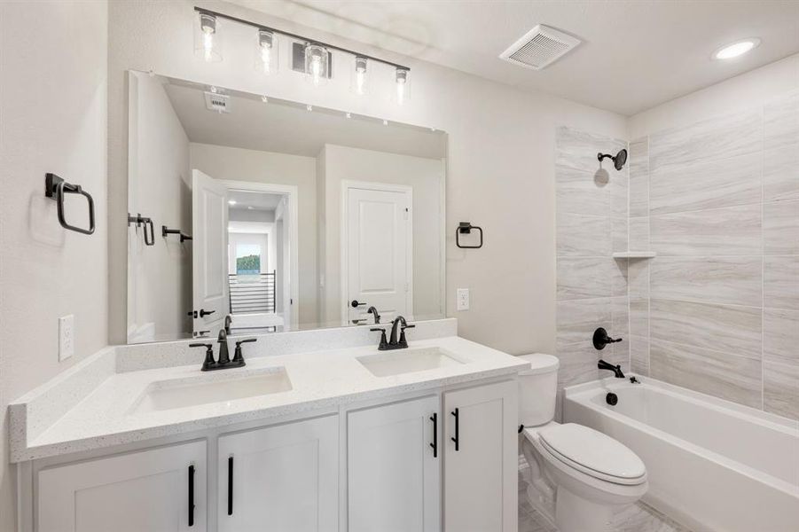 Furnished interior view inside a new home in Anderson Crossing, Trenton (Image 6). Furnished interior view inside a new home in Anderson Crossing, Trenton (Image 6).