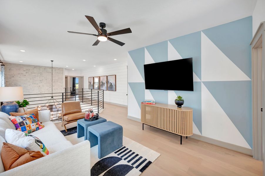 Representative furnished interior of a home built from the The Gunderson by David Weekley Homes in Jubilee - Cottages Row Collection, Hockley (Image 6).