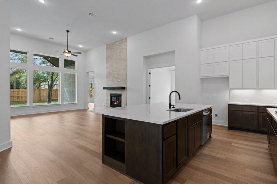 Open concept floorplan