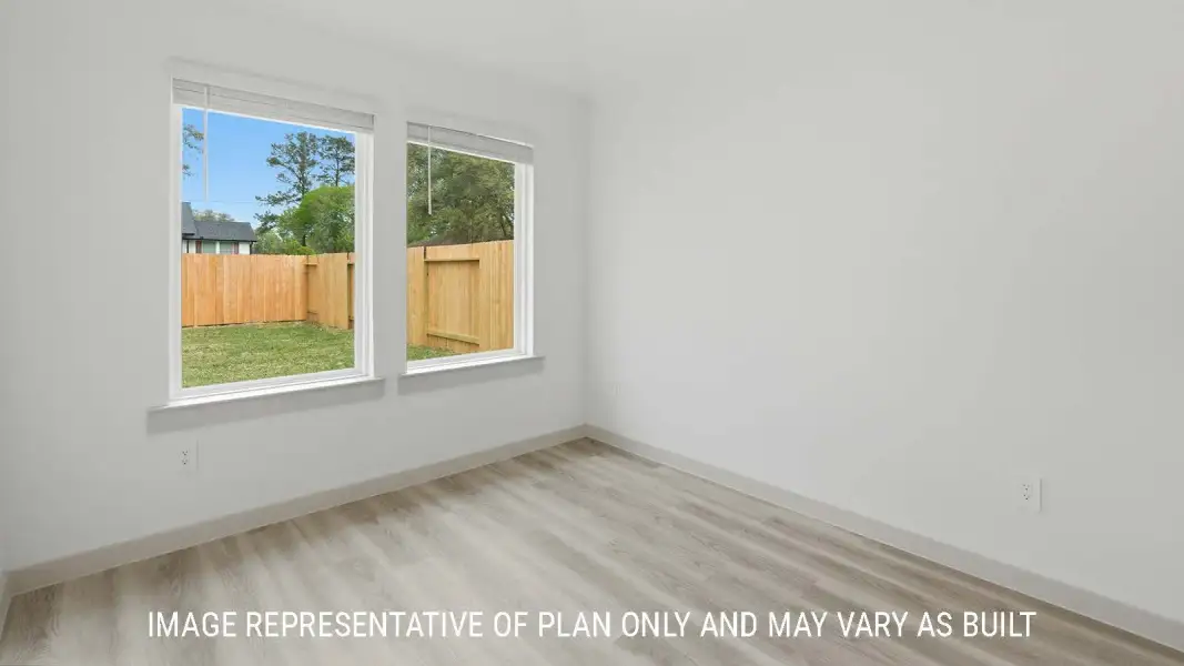 Representative unfurnished interior of a home built from the Bellvue by D.R. Horton in Woodland Park, Beaumont (Image 18).