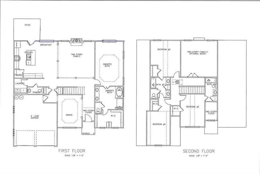 2D floor plan layout of this home in , Alpharetta, GA (Image 3).