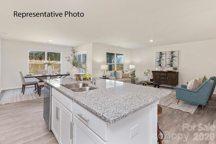 Furnished interior view inside a new home in Villages of Maiden, Maiden (Image 14).