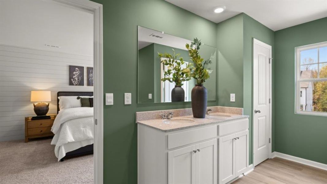 Furnished interior view inside a new home in Oconee Overlook Townhomes, Gainesville (Image 9).