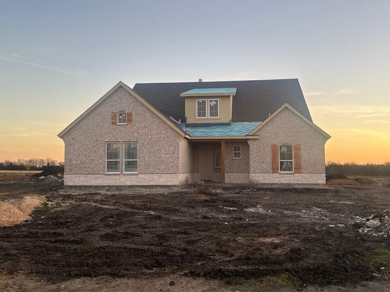 In-progress construction of a new home in Fannin Ranch, Leonard, TX (Image 3).