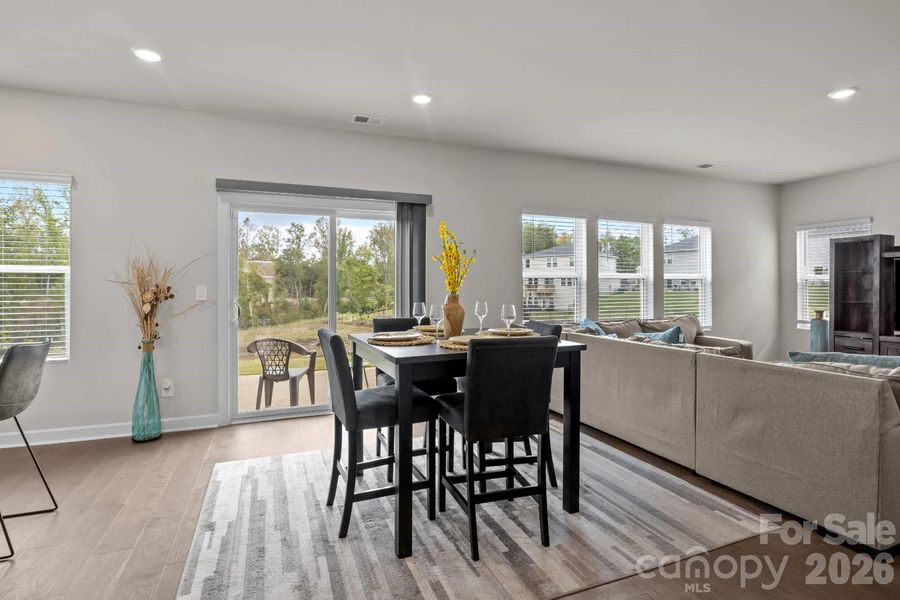 Furnished interior view inside a new home in Shepherds Landing, Mooresville (Image 11).