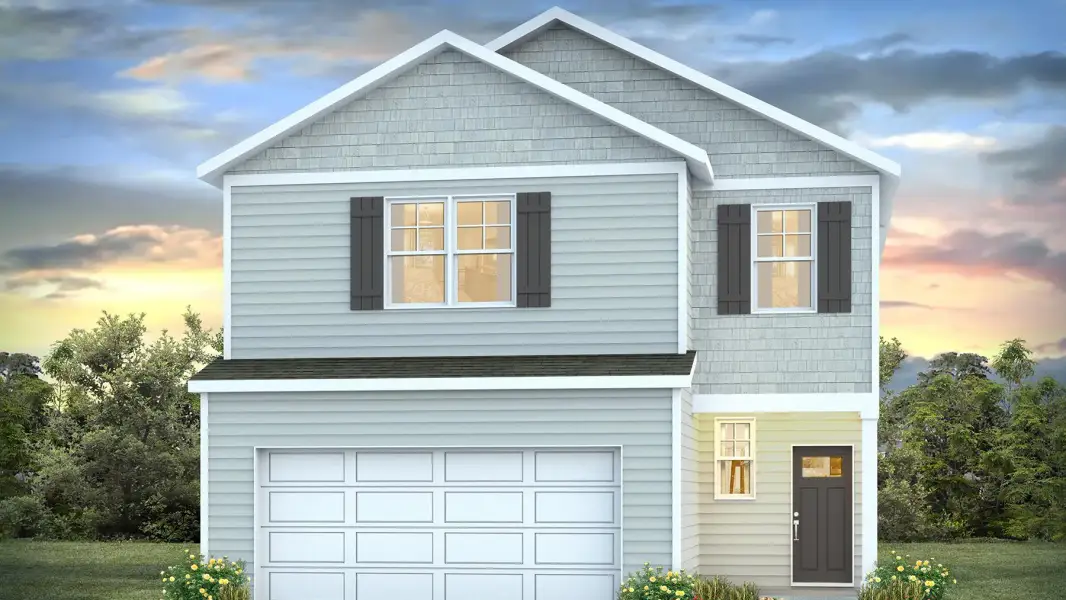 Representative exterior photo of a completed home built from the Manning by D.R. Horton in Maple Grove, Conway, SC (Image 11). Representative exterior photo of a completed home built from the Manning by D.R. Horton in Maple Grove, Conway, SC (Image 11).