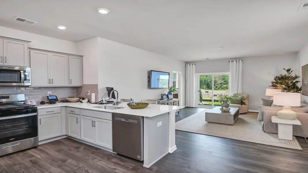 Representative furnished interior of a home built from the ALLEX by D.R. Horton in Leatherstone, Blythewood (Image 12).