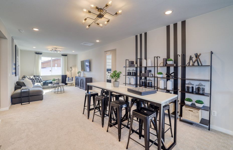 Furnished interior view inside a new home in Sterling Ranch, Littleton (Image 3).