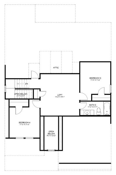 2D floor plan layout of this home in Wildwood Estates, Nolanville, TX (Image 4). 2D floor plan layout of this home in Wildwood Estates, Nolanville, TX (Image 4).
