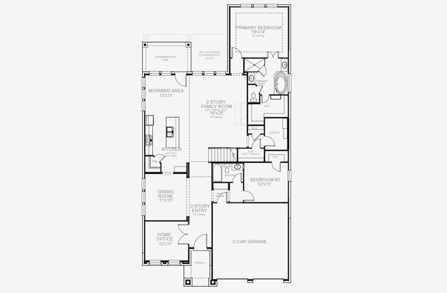 2D floor plan layout for the 2797W by Perry Homes in Juniper Springs 50', Lockhart, TX (Image 4). 2D floor plan layout for the 2797W by Perry Homes in Juniper Springs 50', Lockhart, TX (Image 4).