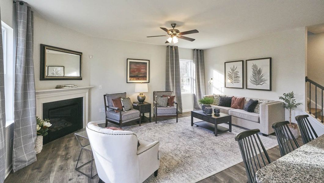 Representative furnished interior of a home built from the Winston by D.R. Horton in Middleton, Greensboro (Image 11). Representative furnished interior of a home built from the Winston by D.R. Horton in Middleton, Greensboro (Image 11).