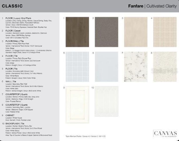 Sample of building materials used in homes in Skye Ranch Community Group Page, Sarasota (Image 16).