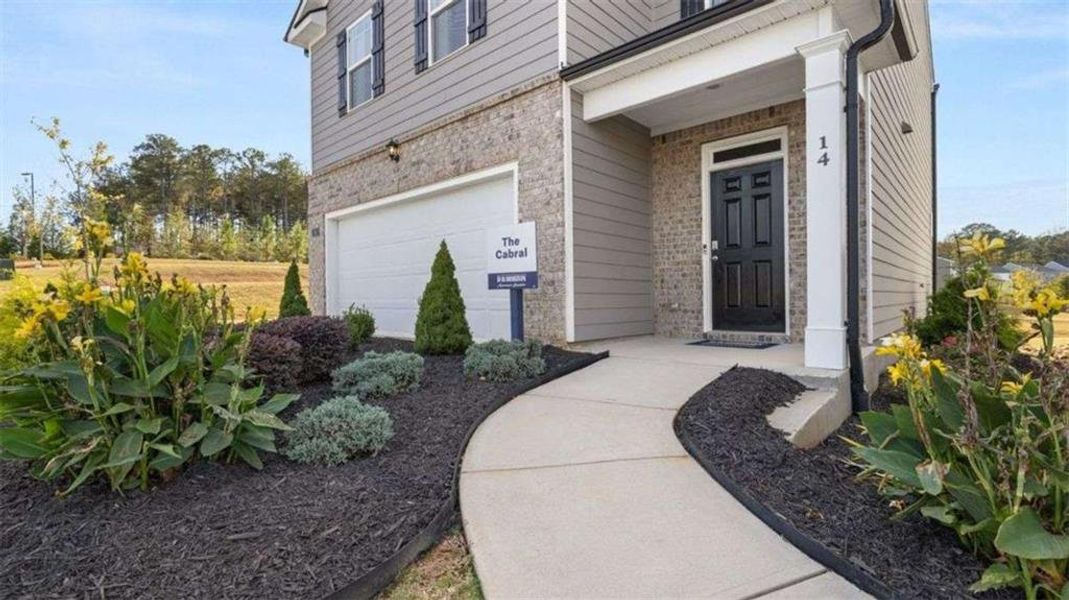Exterior details and patio area of a home in Poplar Preserve, Newnan (Image 2).
