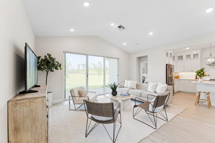 Furnished interior view inside a new home in , Port St. Lucie (Image 40).