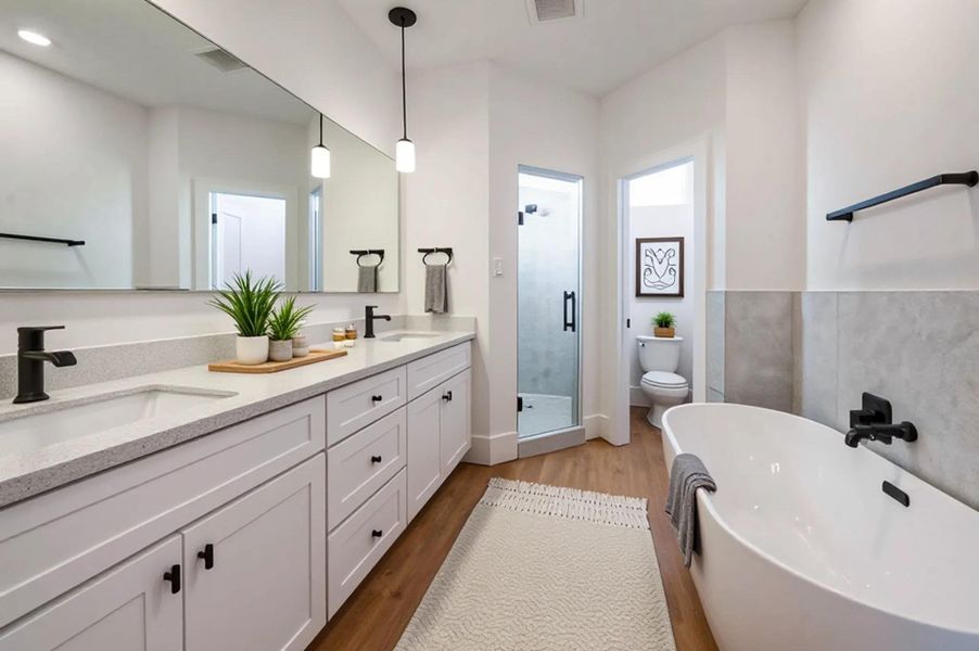 Furnished interior view inside a new home in , Houston (Image 7).