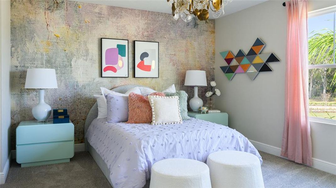 Furnished interior view inside a new home in Pasadena Woods, Dade City (Image 18).