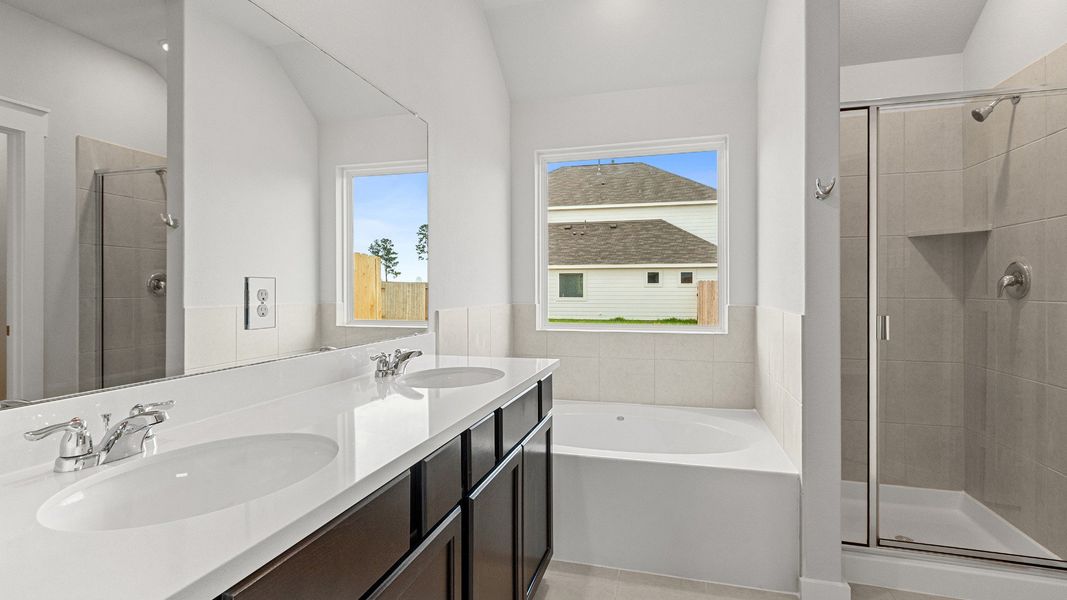 Representative furnished interior of a home built from the Kimbell by Brightland Homes in Mostyn Springs, Magnolia (Image 12).