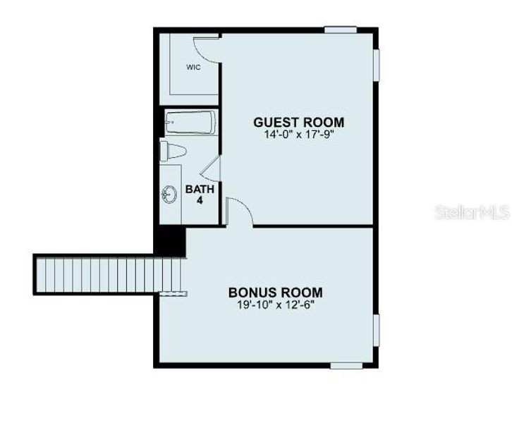 2D floor plan layout of this home in Emerson Pointe, Apopka, FL (Image 4). 2D floor plan layout of this home in Emerson Pointe, Apopka, FL (Image 4).
