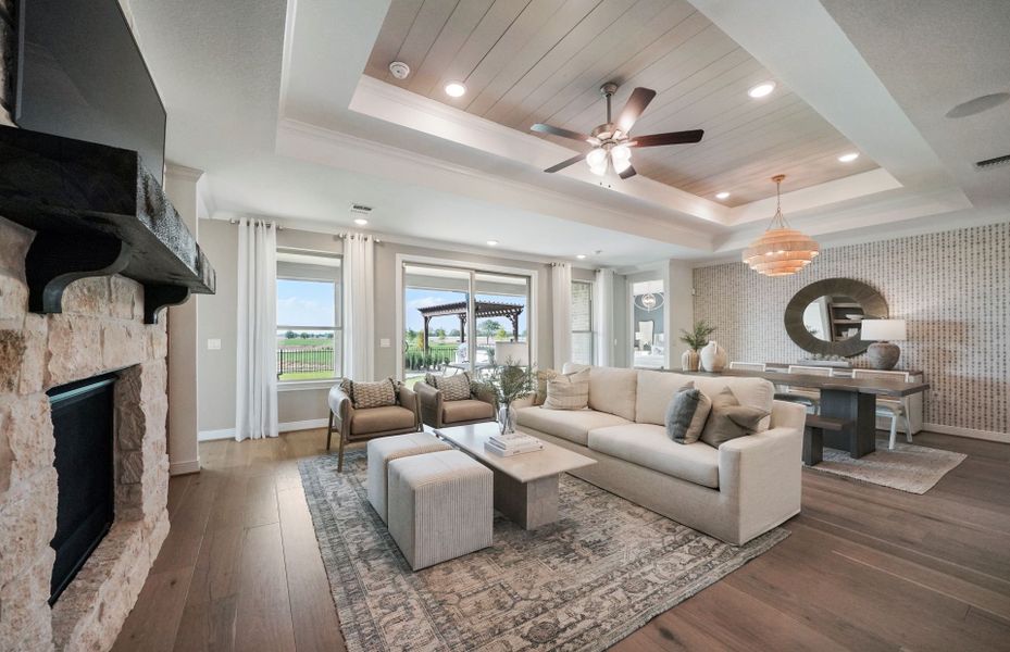 Representative furnished interior of a home built from the Stardom by Del Webb in Del Webb Sugar Land at Ryehill, Rosenberg (Image 17). Representative furnished interior of a home built from the Stardom by Del Webb in Del Webb Sugar Land at Ryehill, Rosenberg (Image 17).