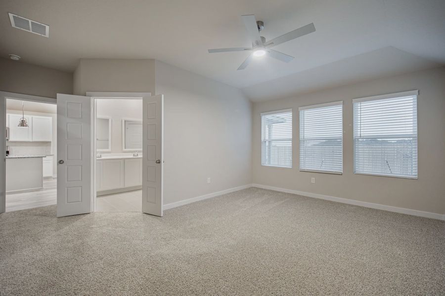 Representative unfurnished interior of a home built from the Gunther by Chesmar Homes in Briarwood, Cypress (Image 7).