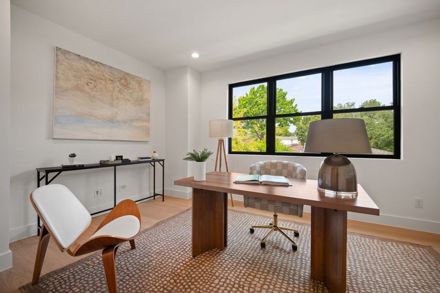 Furnished interior view inside a new home in , Dallas (Image 16).