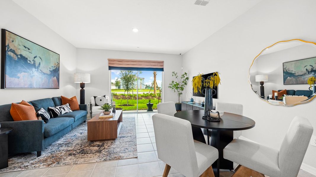 Representative furnished interior of a home built from the Ivy by Taylor Morrison in The Towns at Firethorn, Parrish (Image 3).