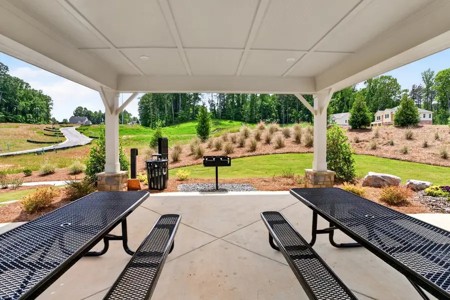 Exterior details and patio area of a home in Auburn Glen, Dacula (Image 3).