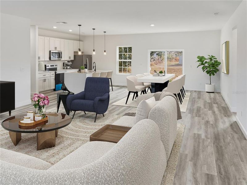 Furnished interior view inside a new home in , Ocala (Image 5).