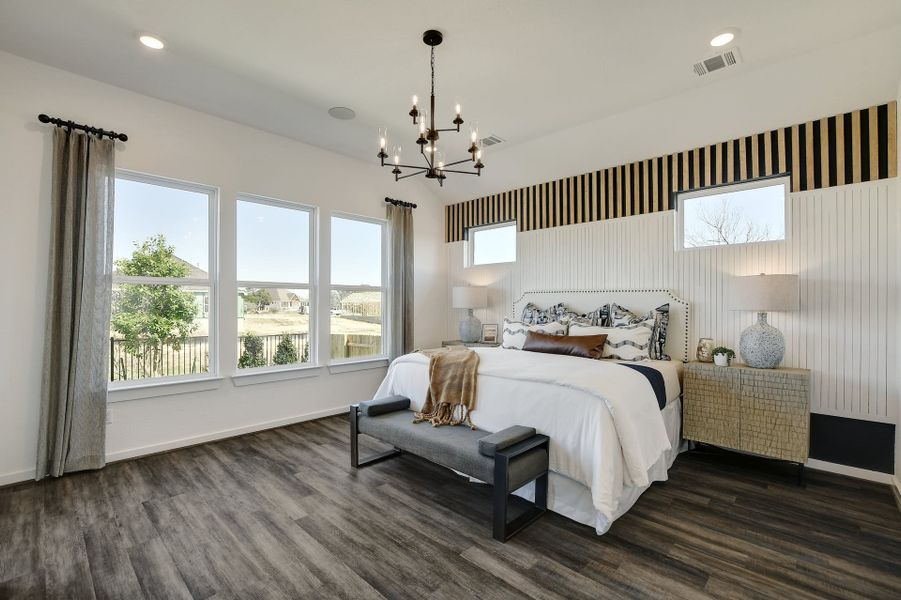 Representative furnished interior of a home built from the Jester by Scott Felder Homes in Prominence, San Antonio (Image 10).