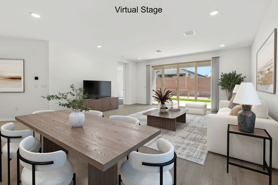 Furnished interior view inside a new home in Oasis At Rocking K, Vail (Image 6).