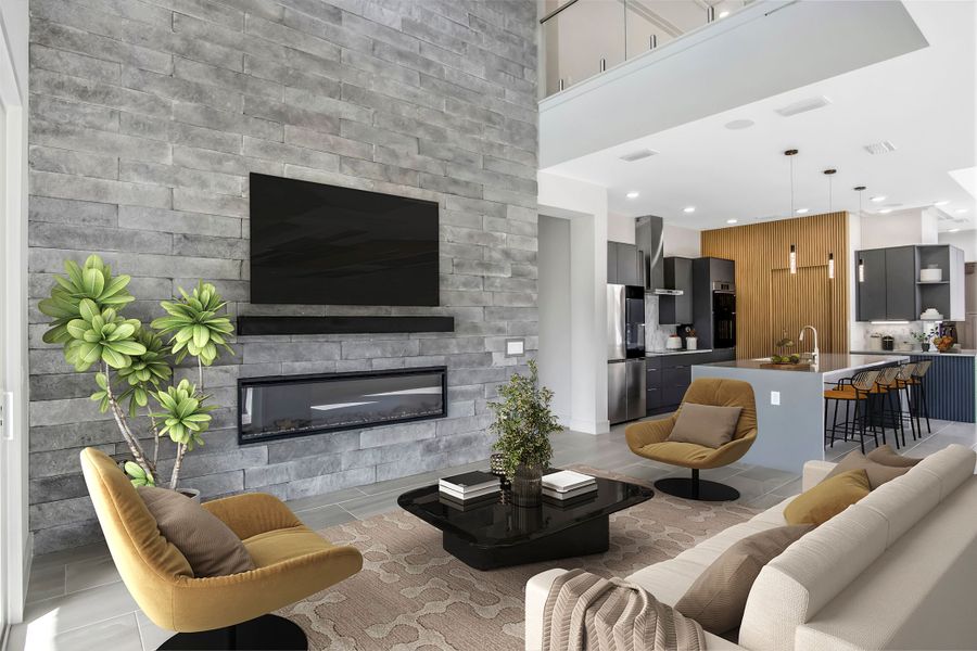 Representative furnished interior of a home built from the Aspen Estate by ABD Development in Hampton Green at Providence, Davenport (Image 11). Representative furnished interior of a home built from the Aspen Estate by ABD Development in Hampton Green at Providence, Davenport (Image 11).