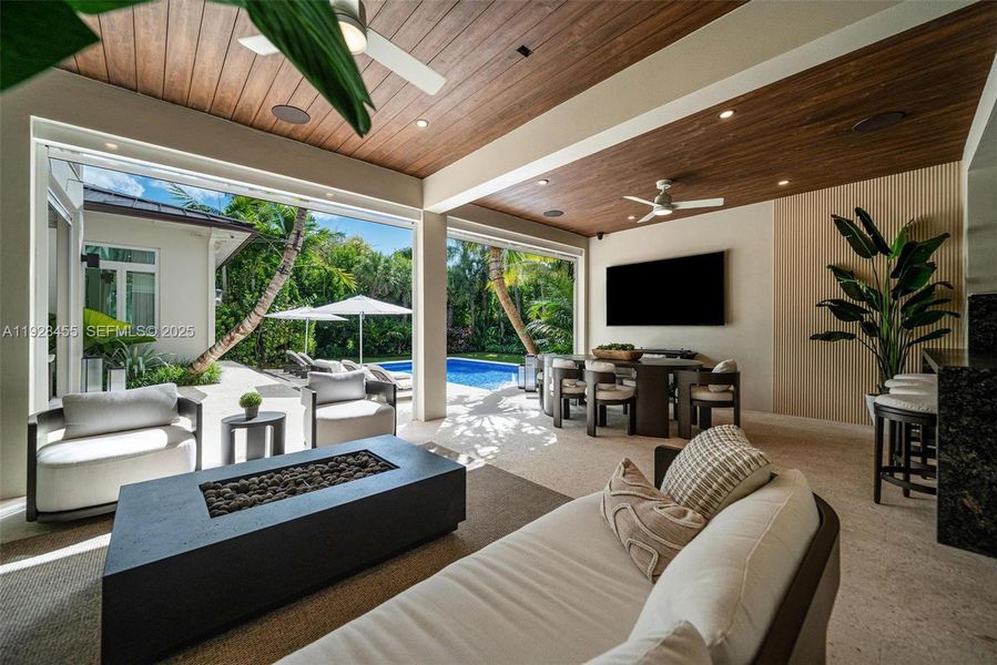 Exterior details and patio area of a home in , Pinecrest (Image 30). Exterior details and patio area of a home in , Pinecrest (Image 30).