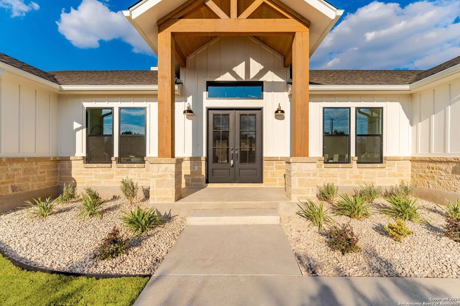 Exterior details and patio area of a home in , Boerne (Image 29).