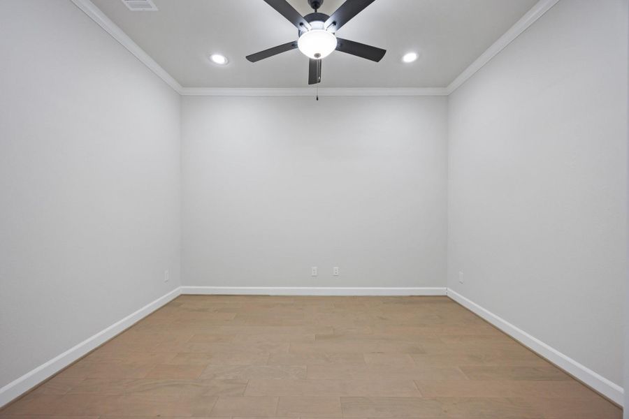 A Dreamy Spot for a Home OfficeNeed a quiet space to work or create? This glass-doored room near the entry is ideal for a study, Zoom room, or library—with just enough privacy to stay focused. A Dreamy Spot for a Home OfficeNeed a quiet space to work or create? This glass-doored room near the entry is ideal for a study, Zoom room, or library—with just enough privacy to stay focused.