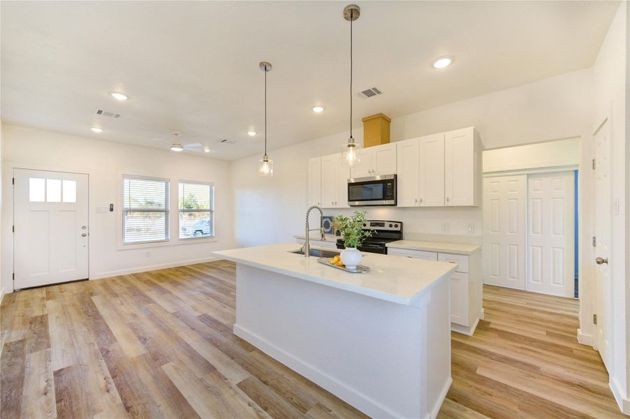 Furnished interior view inside a new home in , Cleveland (Image 14).