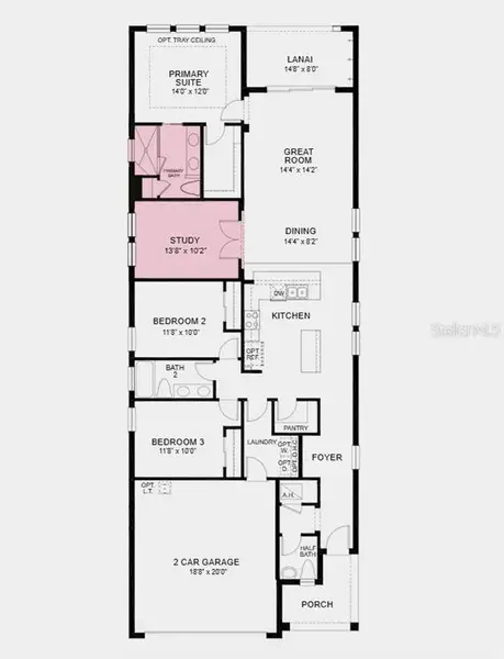 2D floor plan layout of this home in Firethorn, Parrish, FL (Image 2). 2D floor plan layout of this home in Firethorn, Parrish, FL (Image 2).