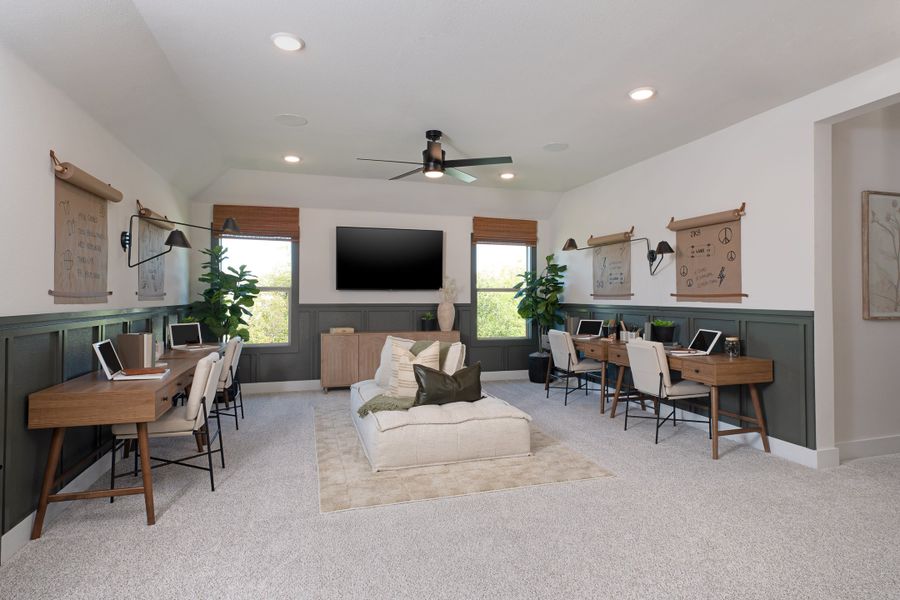 Representative furnished interior of a home built from the Owen by Tri Pointe Homes in Somerset Park, Rockwall (Image 14).