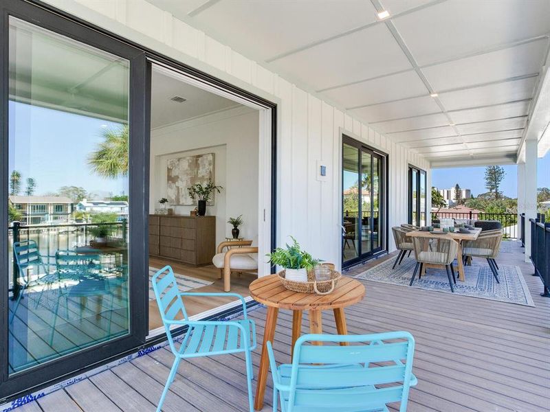 Exterior details and patio area of a home in , North Redington Beach (Image 26).
