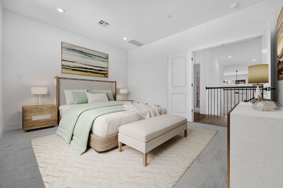 Furnished interior view inside a new home in Silverleaf, Cedar Creek (Image 13).