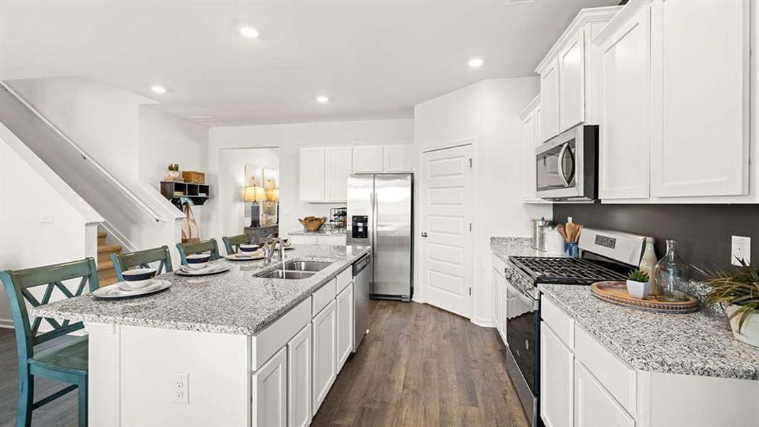 Furnished interior view inside a new home in Jackson Landing, Jefferson (Image 5).
